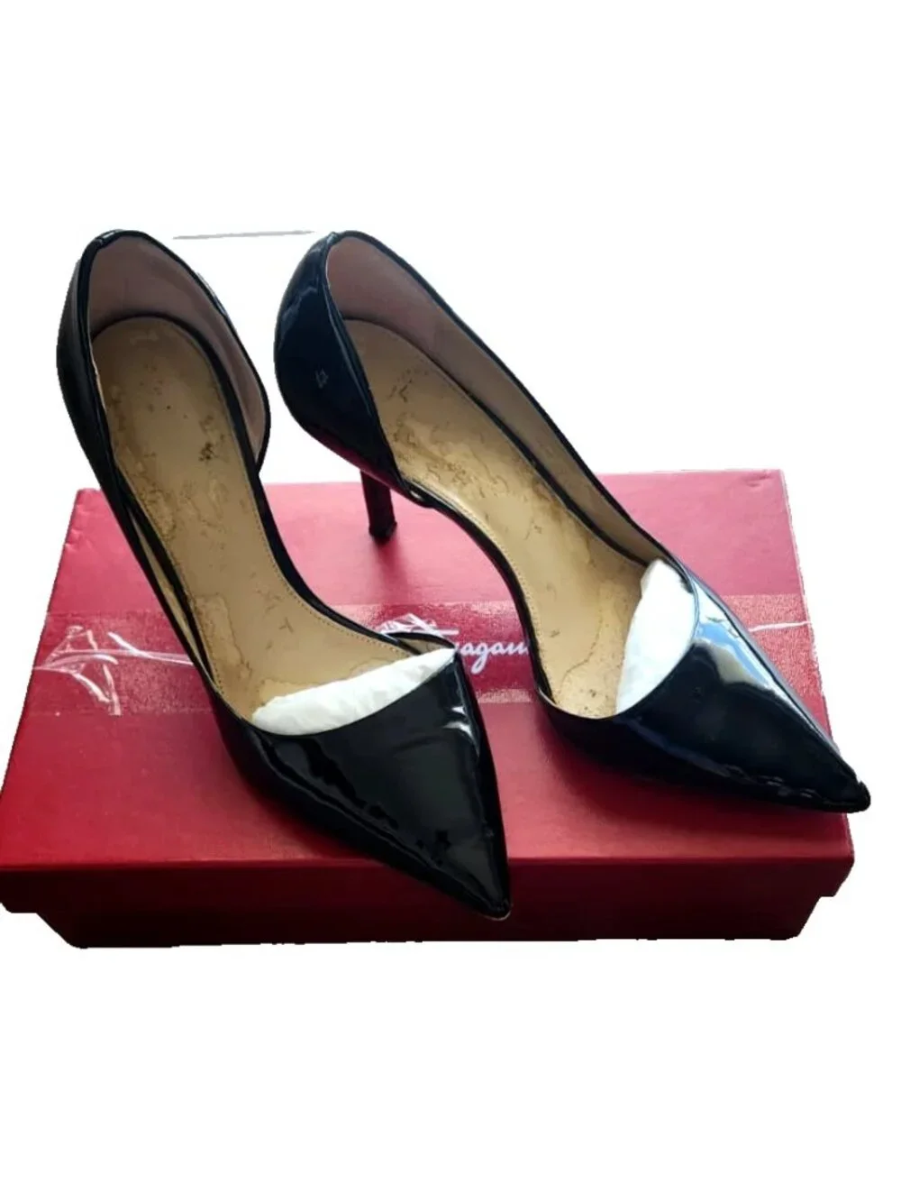 ✨Luxe Michael Kors Natalie D'orsey Patent Leather Black Formal Stiletto Heels 9M
